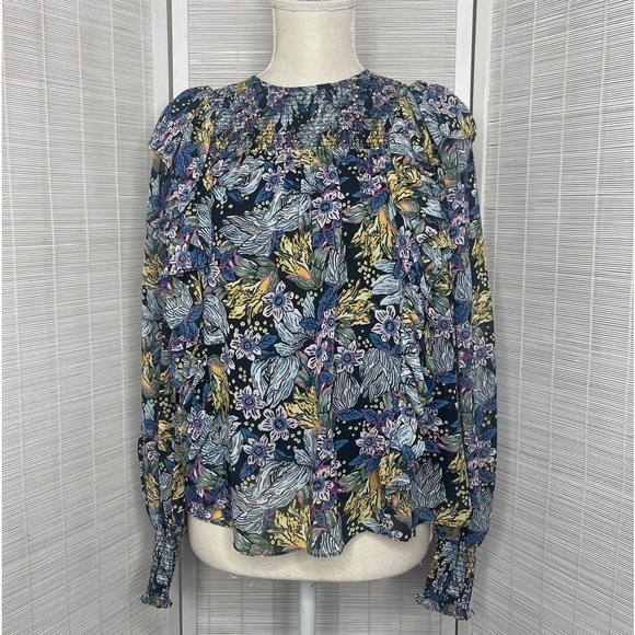 Cinq A Sept Harriet Floral Blouse Multi Size XS - Picture 1 of 8